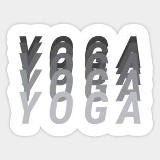 Yoga Yoga Yoga Sticker